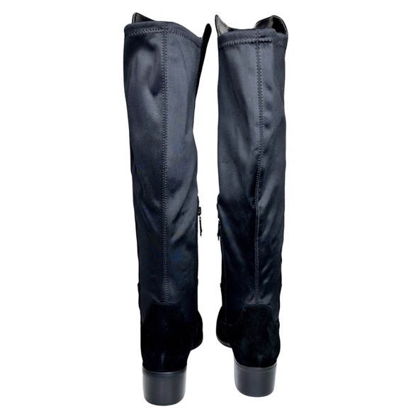 Blondo NEW Gallo Knee High Black Suede Boots Block Heel SZ 6.5 Waterproof - Picture 8 of 16